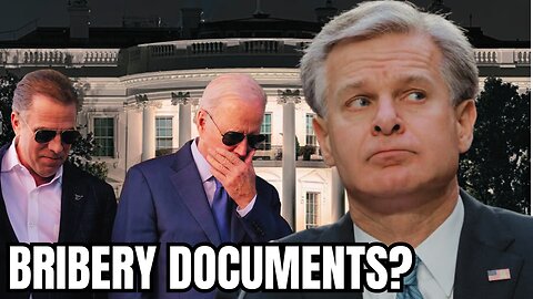 Wray CAVES! Handing Over FBI Documents ALLEGING Biden BRIBERY to Congress!