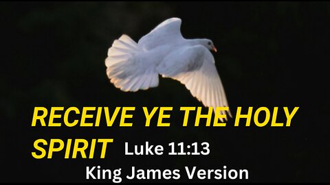 Ask in Your Heavenly Father in Faith and Receive Ye the Holy Spirit NOTE: For Christians.