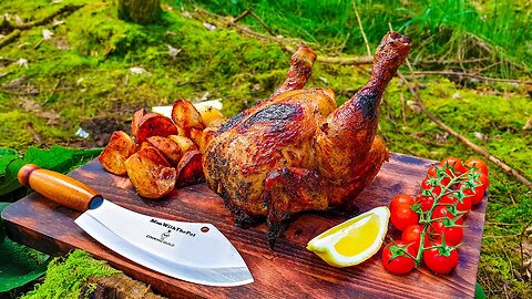 Whole Chicken Prepared in the Forest🔥 Relaxing Cooking