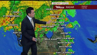 Strong storms moving across South Florida - 2pm update