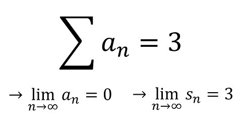 Review Question 4: Limit of the Series Terms vs. Partial Sums