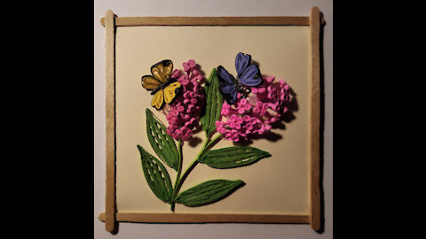 How to make butterfly bush with post-it