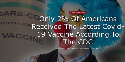 Only 2% Of Americans Received The Latest Covid-19 Vaccine According To The CDC