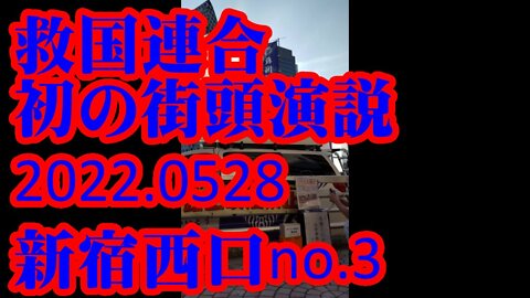 救国連合 初の街頭演説 新宿西口no.3