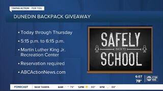 City of Dunedin giving away backpacks and school supplies to families in need
