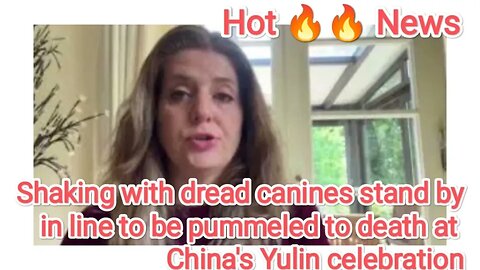 Shaking with dread canines stand by in line to be pummeled to death at China's Yulin celebration