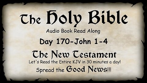 Midnight Oil in the Green Grove. DAY 170 - JOHN 1-4 (Gospel) KJV Bible Audio Book Read Along