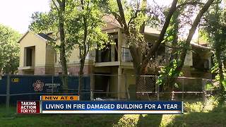 Condo building not fully repaired nearly two years after a fire