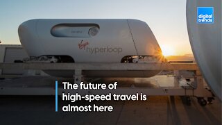 A hyperloop pod just carried its first passengers in test trip