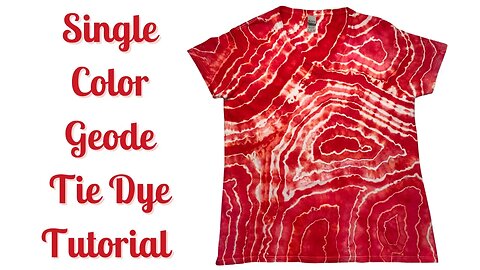 Tie-Dye Designs: Single Color Geode ~ Christmas Tie Dye ~ Rose Red