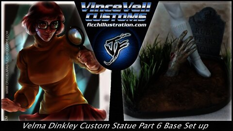 Velma Dinkey Custom Statue Part 6 - Setting up the Base