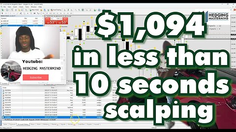 $1094 in 10 Seconds Fast Scalping News on the 5 Minutes Forex Live Chart #FOREXLIVE #XAUUSD