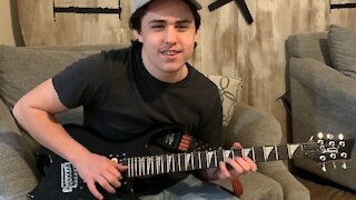 Chase playing Eruption (Van Halen Cover)