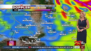 Storm brings chance for isolated showers on Wednesday