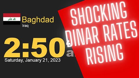 THE BIG SHOCK of The Iraqi Dinar Rates