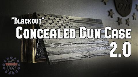 "Blackout" American Flag Concealed Gun Case