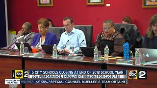 Baltimore City School Board held final vote on school closures, 5 out of 6 schools to close