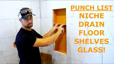 Finishing our Master Shower: Installing a River Rock Shower Floor, Niche, and More!