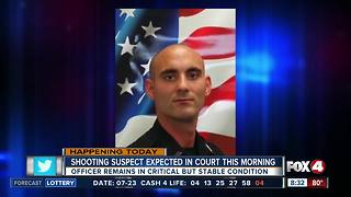 Man accused of shooting police officer is to make first court appearance