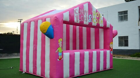Inflatable Candy Cottage #inflatables #inflatable #trampoline #slide #bouncer #catle #jumping
