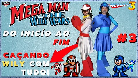 MEGAMAN WILY WARS (Megaman 3) - NO DEATH sem TANK em PT-BR + DICAS no MEGADRIVE + RESENHA!!