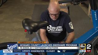 Bikeshare program launches in Howard County