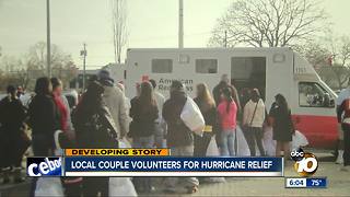 Local couple volunteer for hurricane relief