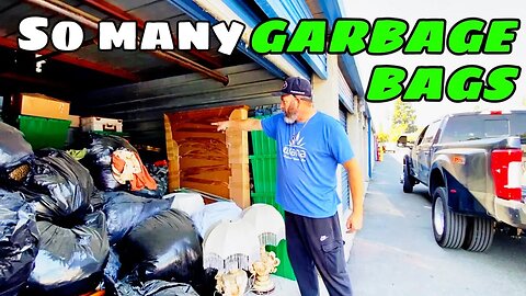GAMBLED $1260 on GARBAGE BAGS stuffed in storage unit