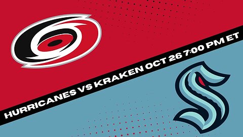 Kraken vs Hurricanes Prediction, Pick and Odds | NHL Hockey Pick for 10/26