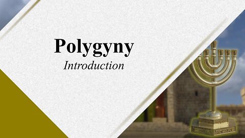 Polygyny 101 - Introduction