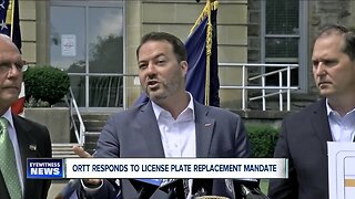 Senator Ortt calling replacement license plates a "money grab" by the state