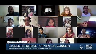 Students prepare for virtual concert