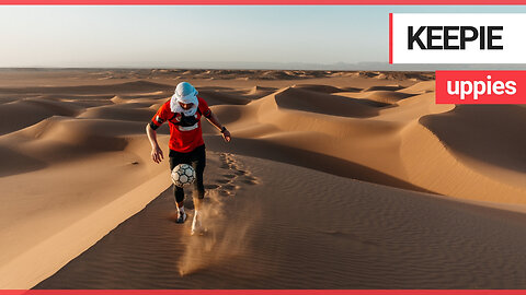 Footballer traverses 60 miles across Sahara - juggling a ball every step of the way