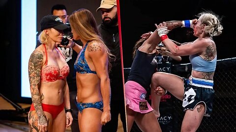 BAD BLOOD in Women's Bareknuckle MMA Brawl - Andy Nguyen vs Crystal Lawson