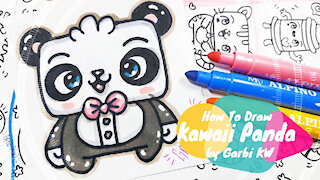 how to Draw Kawaii Panda - Handmade Drawings by Garbi KW