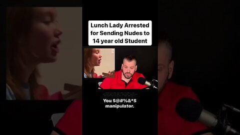 Lunch Lady Arrested for sending nudes to 14 year old Student! #shorts
