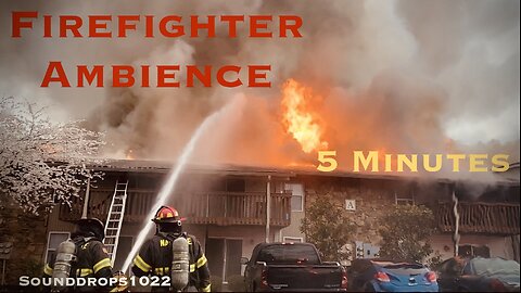 Intense Firefighter Ambience | 5-Minute Scene