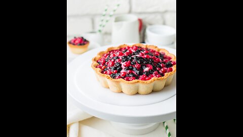 Blueberry & lemon galette with rough puff pastry #food#rumble#Viral