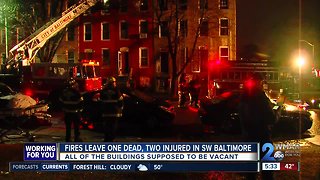 Fires Leave One Dead, Two Injured in SW Baltimore