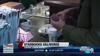 Starbucks launches delivery service