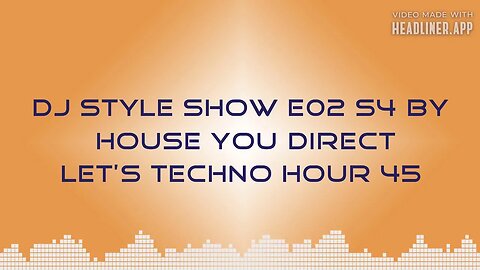DJ Style Show E02 S4 | Melodic House & Techno/Techno