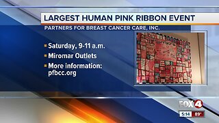 Group hopes to create largest pink ribbon in the country