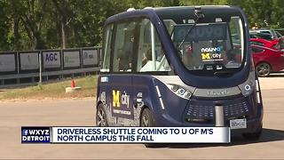 Driverless shuttle coming to U of M's north campus this fall