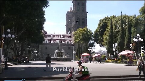 The Zocalo in Puebla, Mexico