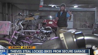 Thieves steal locked bikes from secure garage in Hillcrest