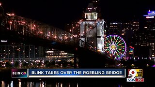 BLINK 2019 overtakes the Roebling Bridge