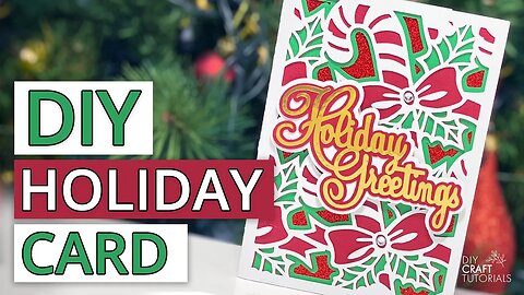 HOLIDAY CARD WITH CRICUT | CHRISTMAS CARDS WITH CRICUT | LAYERED 3D CHRISTMAS CARDS 2022