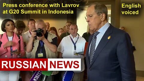 Press conference with Lavrov at G20 summit in Indonesia | Bali, Russia. United States, Ukraine