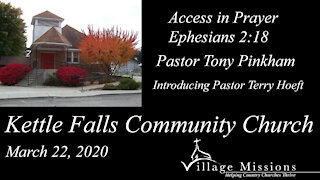 (KFCC) March 22, 2020 - "Access In Prayer" - Ephesians 2:18