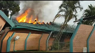 WATCH: Princess saved as roof collapses on burning home (PFU)